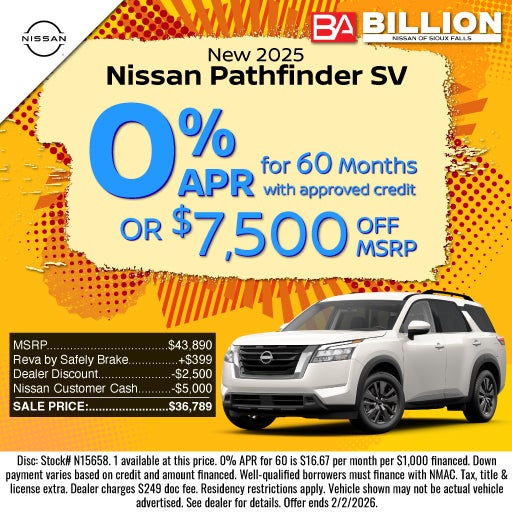 NEW 2025 NISSAN PATHFINDER SV