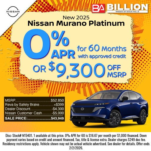 NEW 2025 NISSAN MURANO PLATINUM