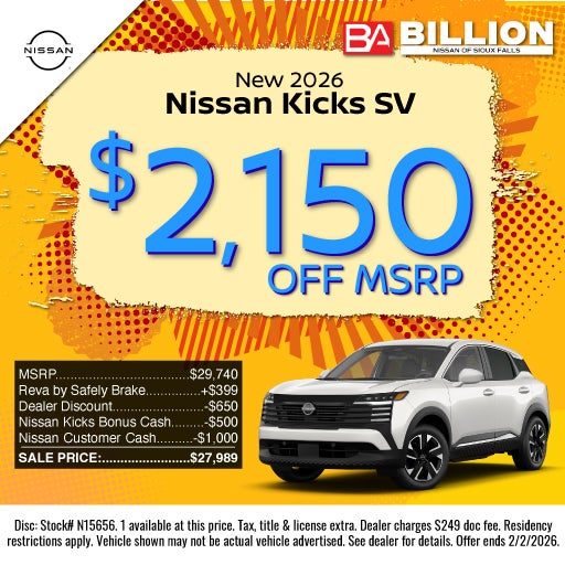 NEW 2026 NISSAN KICKS SV