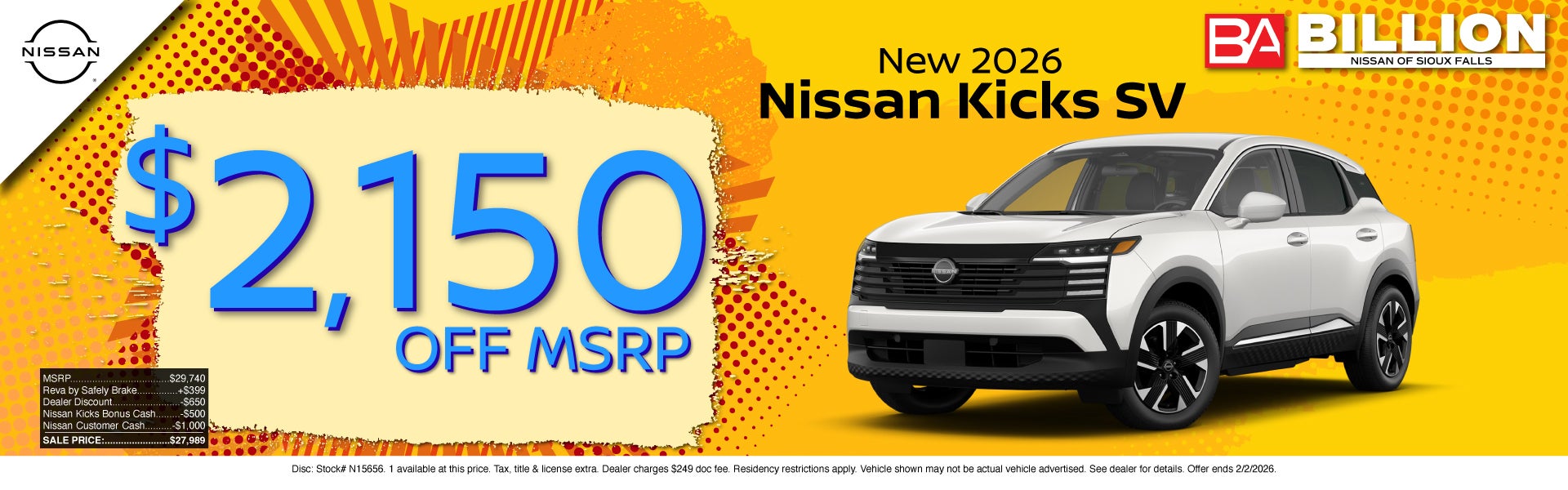 NEW NISSAN OFFER