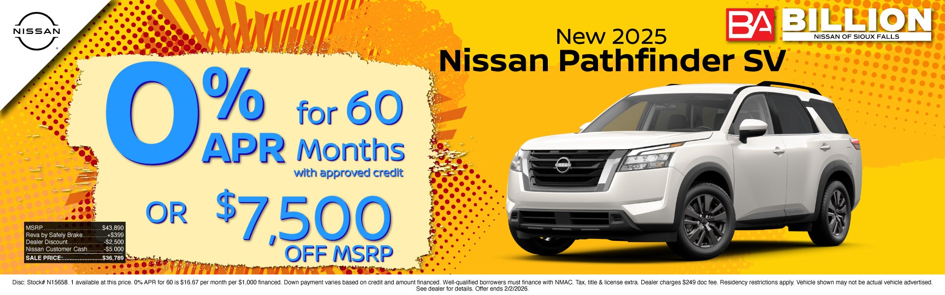 NEW NISSAN OFFER