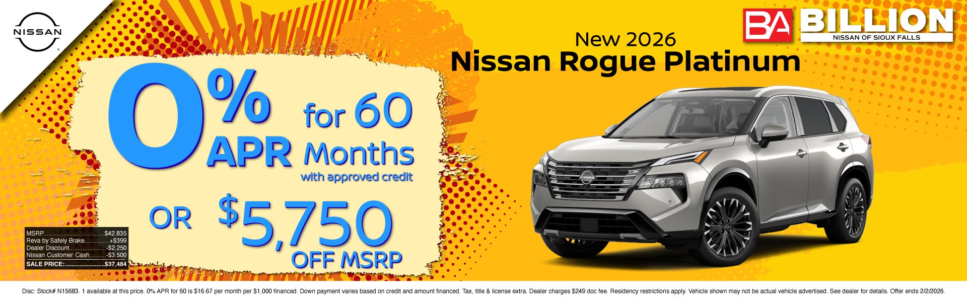 NEW NISSAN OFFER