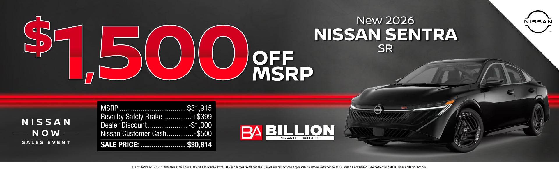 NEW NISSAN OFFER