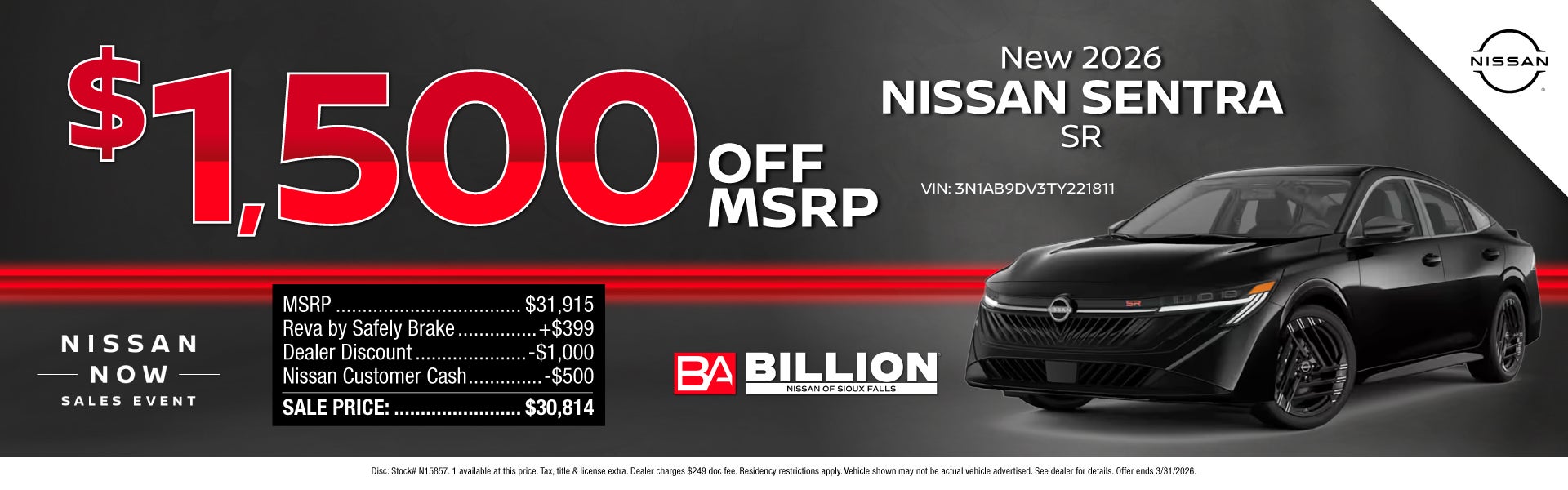 NEW NISSAN OFFER