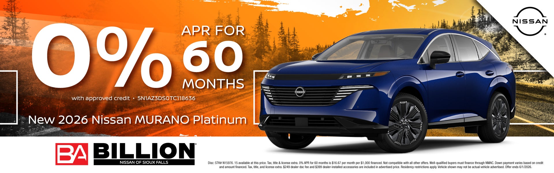 NEW 2026 NISSAN MURANO PLATINUM
