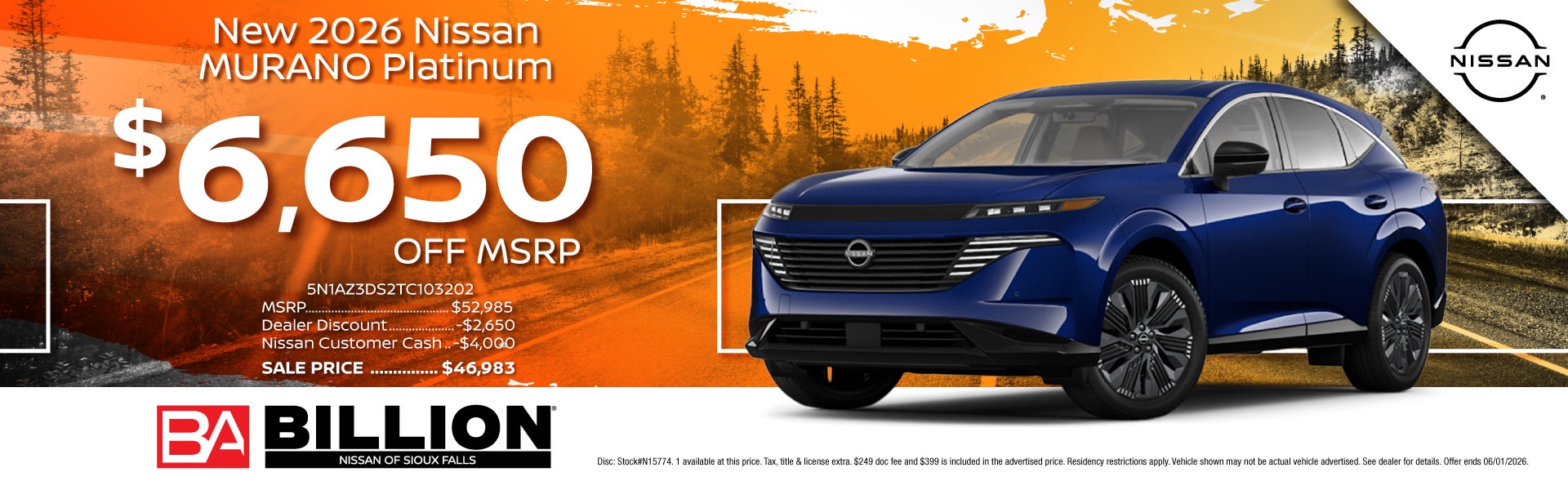 NEW 2026 NISSAN MURANO PLATINUM