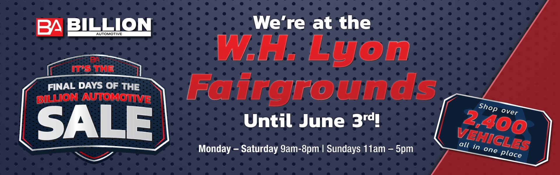FAIRGROUNDS SALE