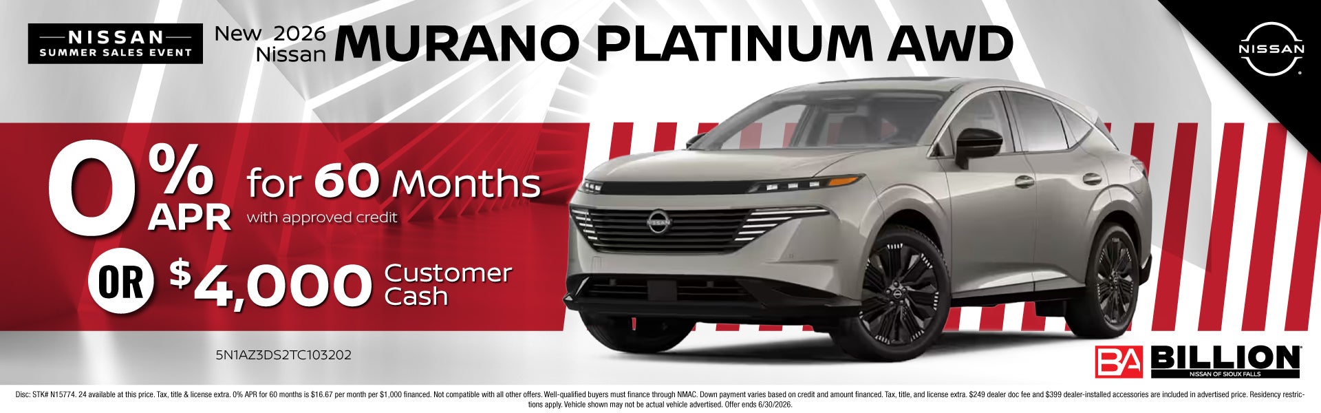NEW 2026 NISSAN MURANO PLATINUM