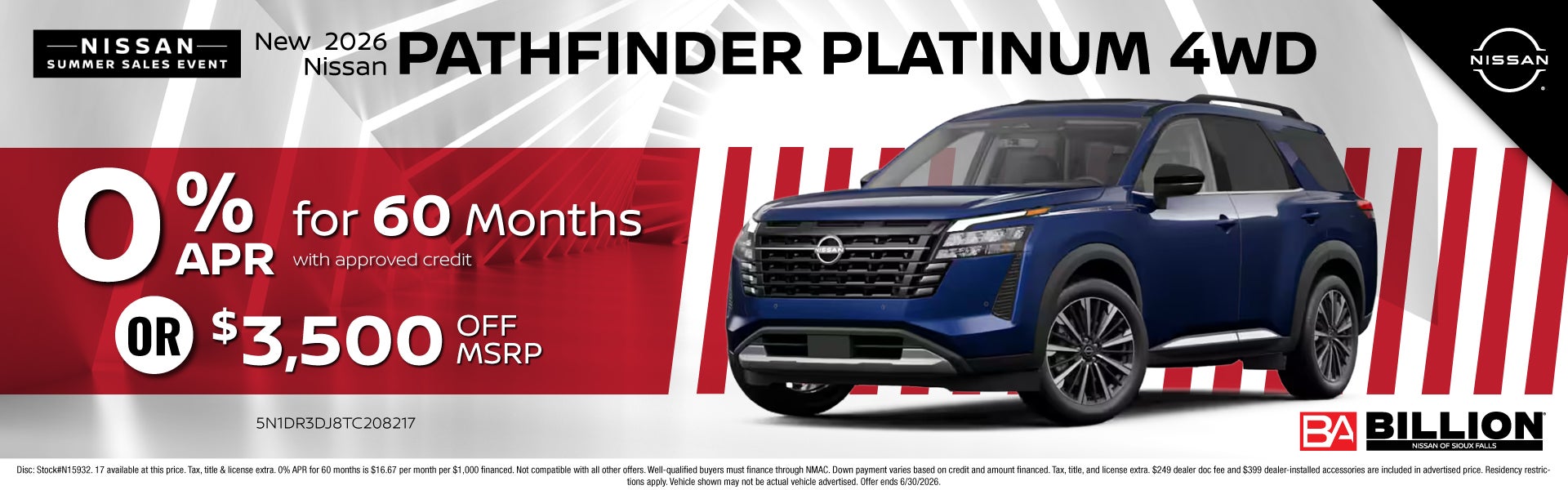 NEW 2026 NISSAN PATHFINDER PLATINUM