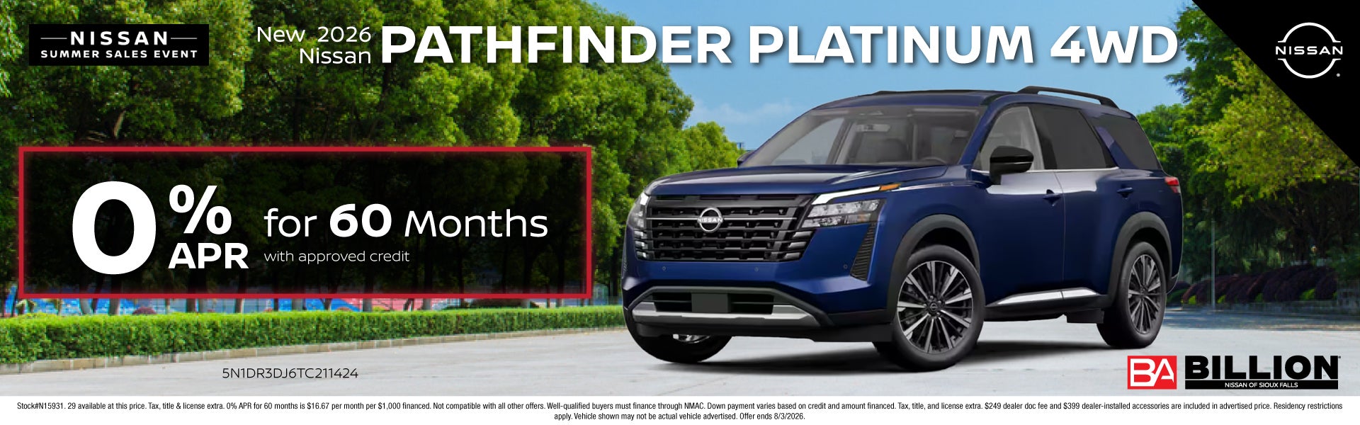 NEW 2026 NISSAN PATHFINDER PLATINUM