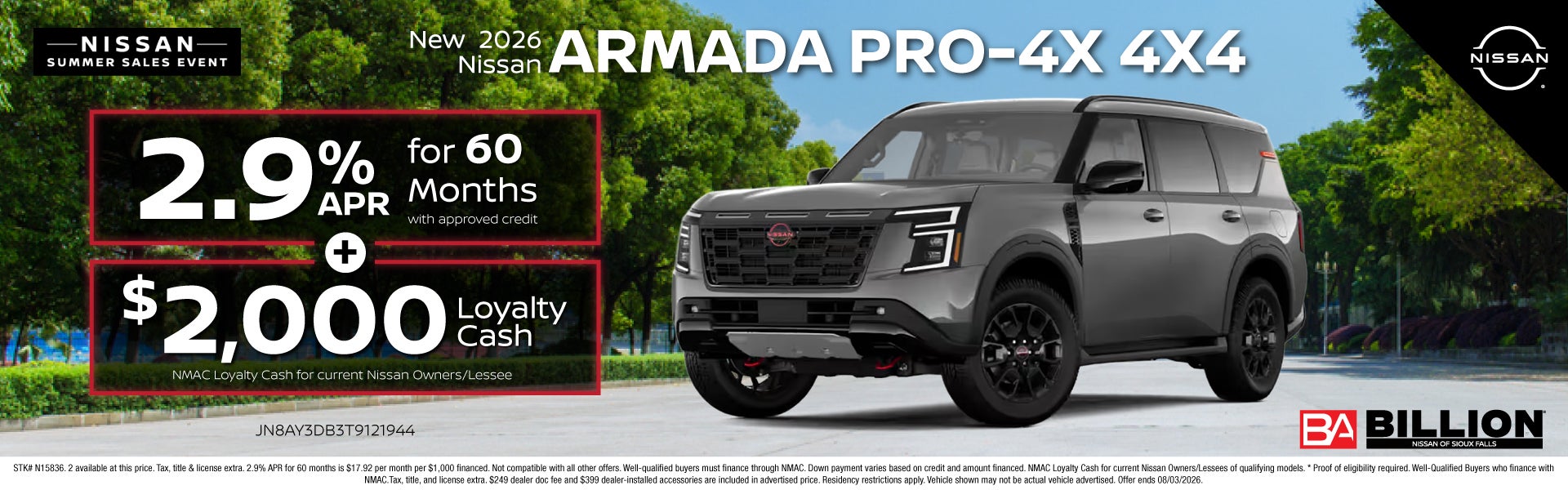NEW 2026 NISSAN ARMADA PRO-4X