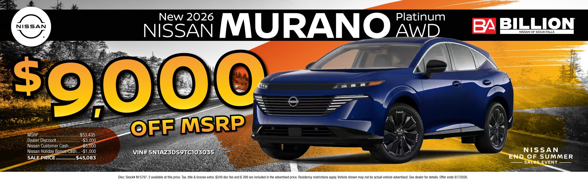 NEW 2026 NISSAN MURANO PLATINUM