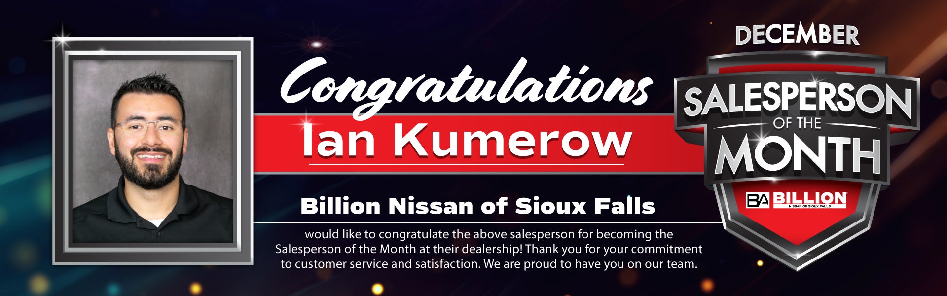 SALESPERSON OF THE MONTH