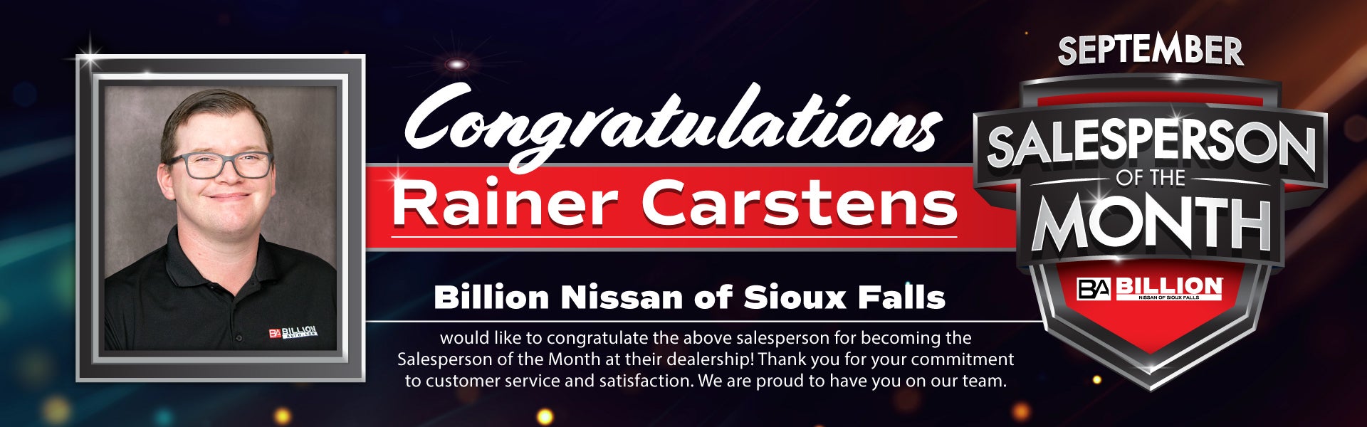 SALESPERSON OF THE MONTH