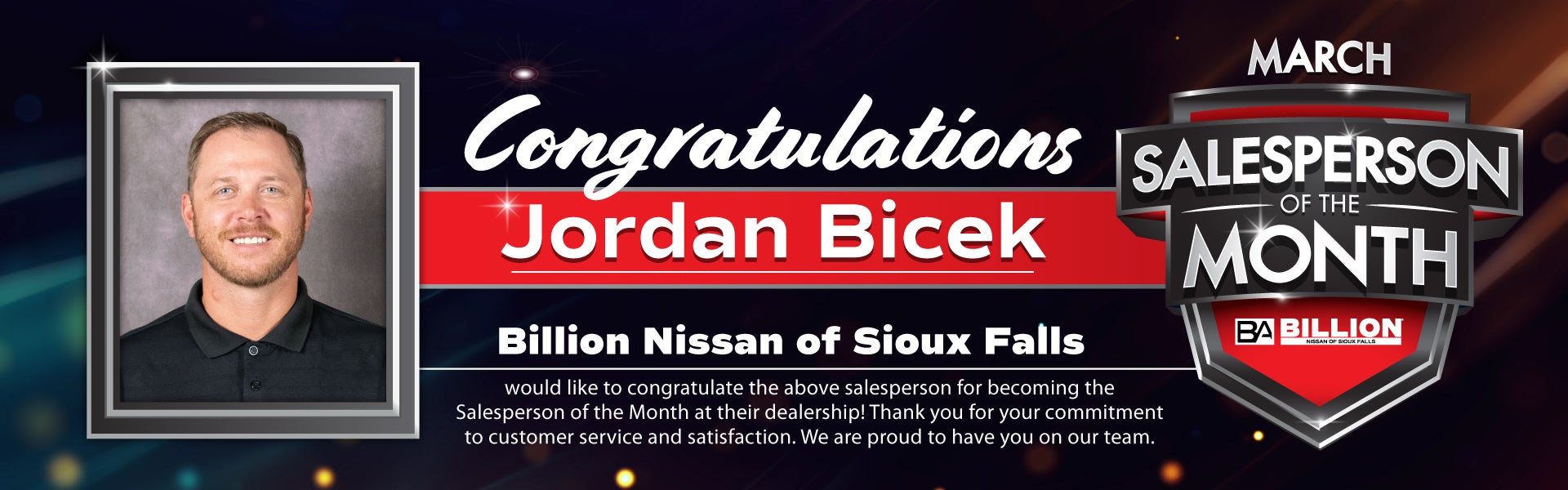 SALESPERSON OF THE MONTH